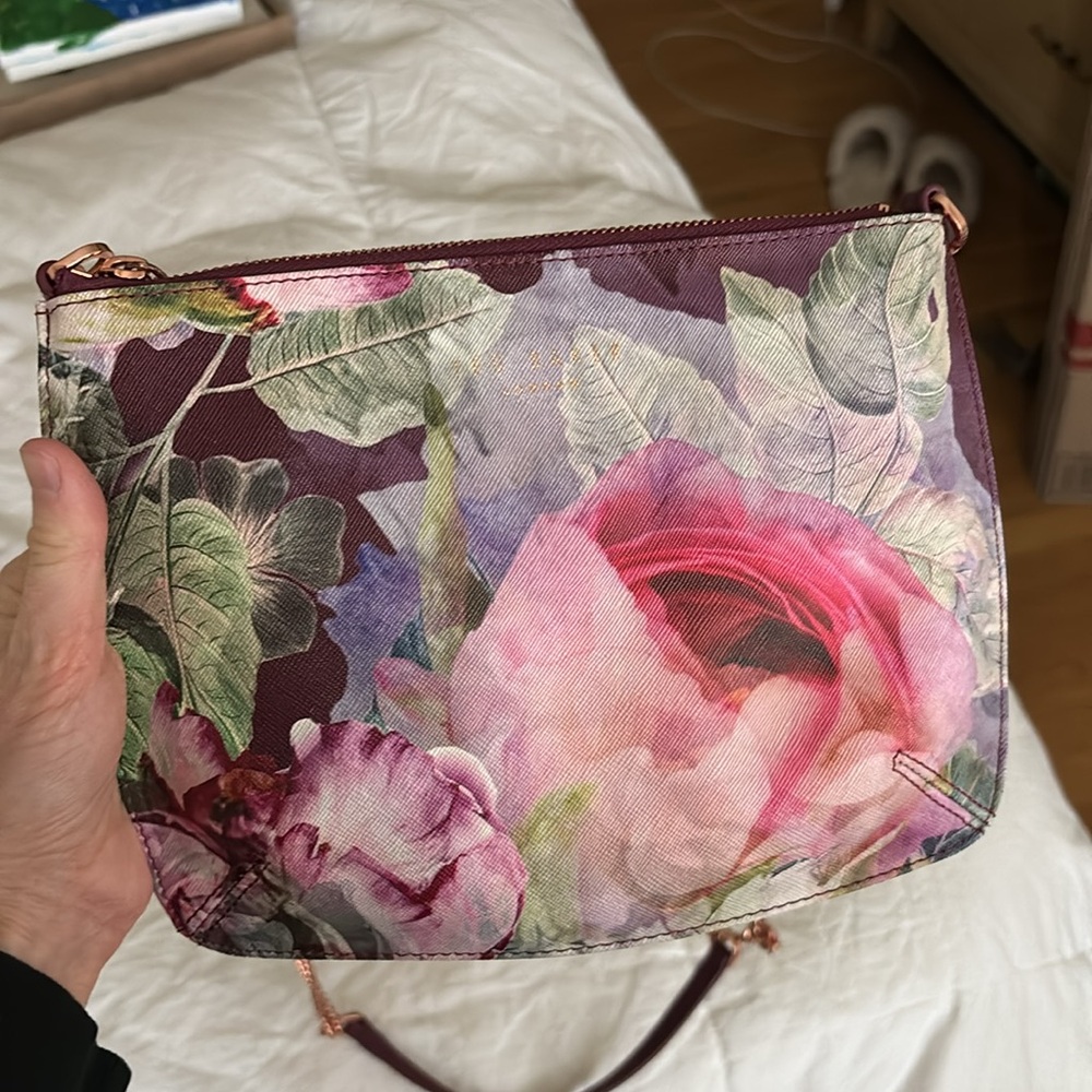 Ted Baker London floral print crossbody purse/clutch